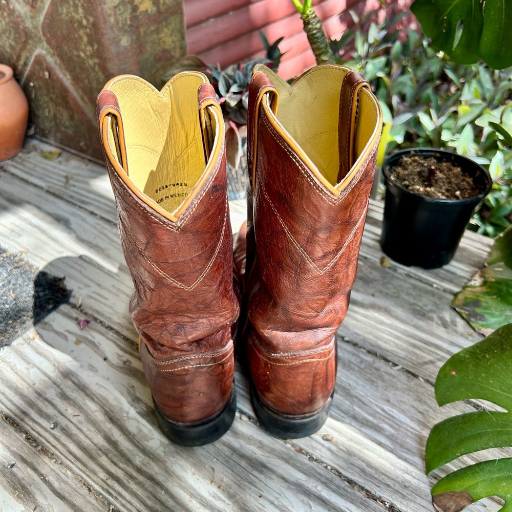 Men’s Classic Justin Cowboy Western Boots - Picture 4 of 6